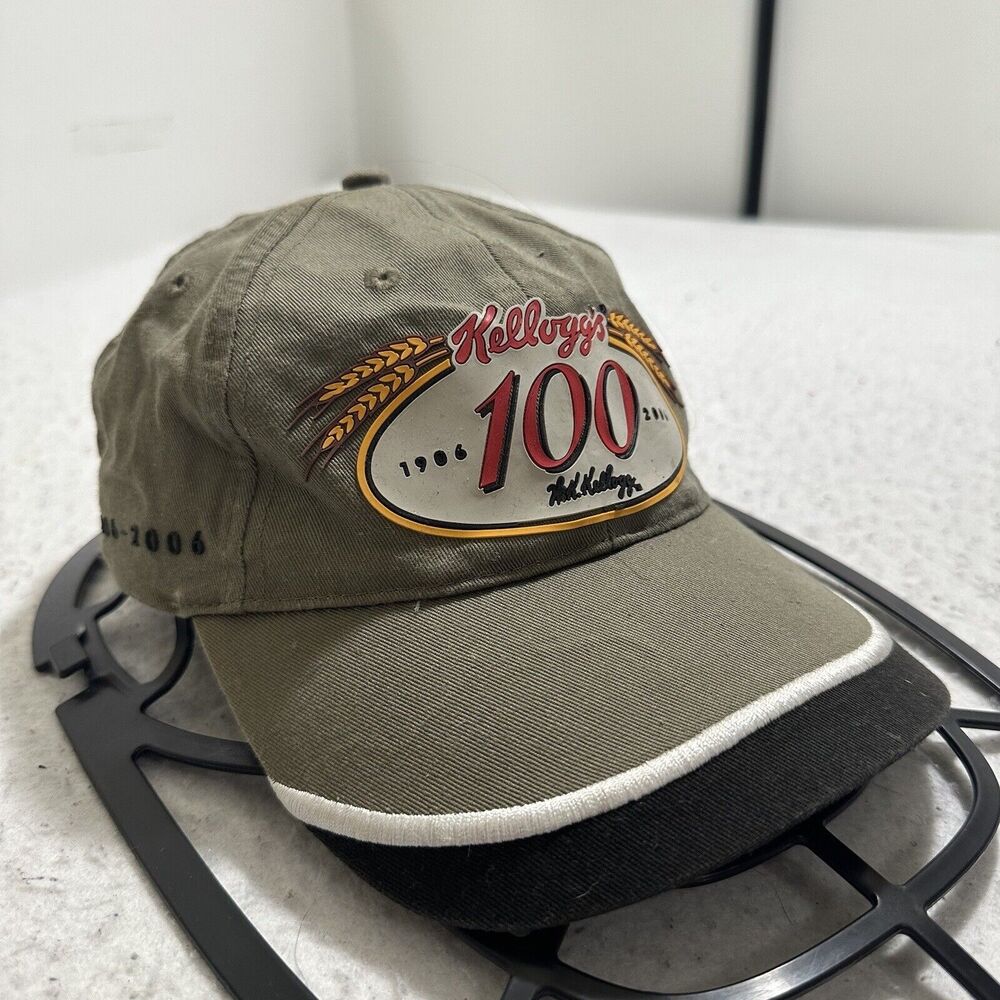 Kellogg's 100 Year Anniversary Adult One Size Tan Hat Baseball Cap 2006 Y2K